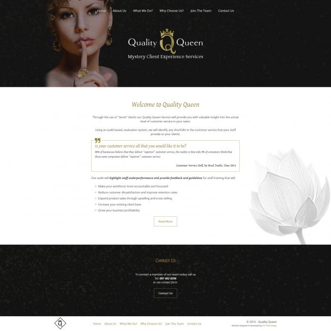 Quality Queen Website Image