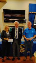 Mixed Foursomes Runners Up Siobhan Carey & Andrew Cowley with Captain Bob Turley
