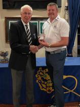 August Monthly Medal Winner Brian Conroy with Captain Bob Turley
