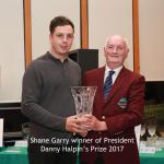 President Danny Halpin's Prize winner Shane Garry